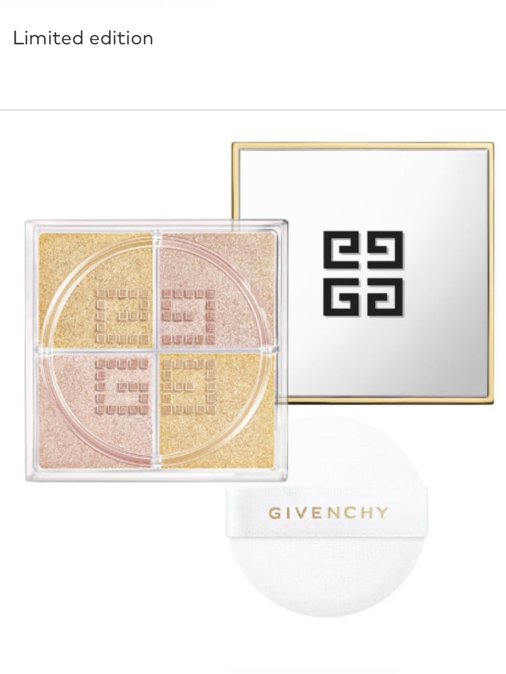 BNIB Givenchy Prisme Libre Loose Powder Highlighter 10 Organza Or FIRST EDITION